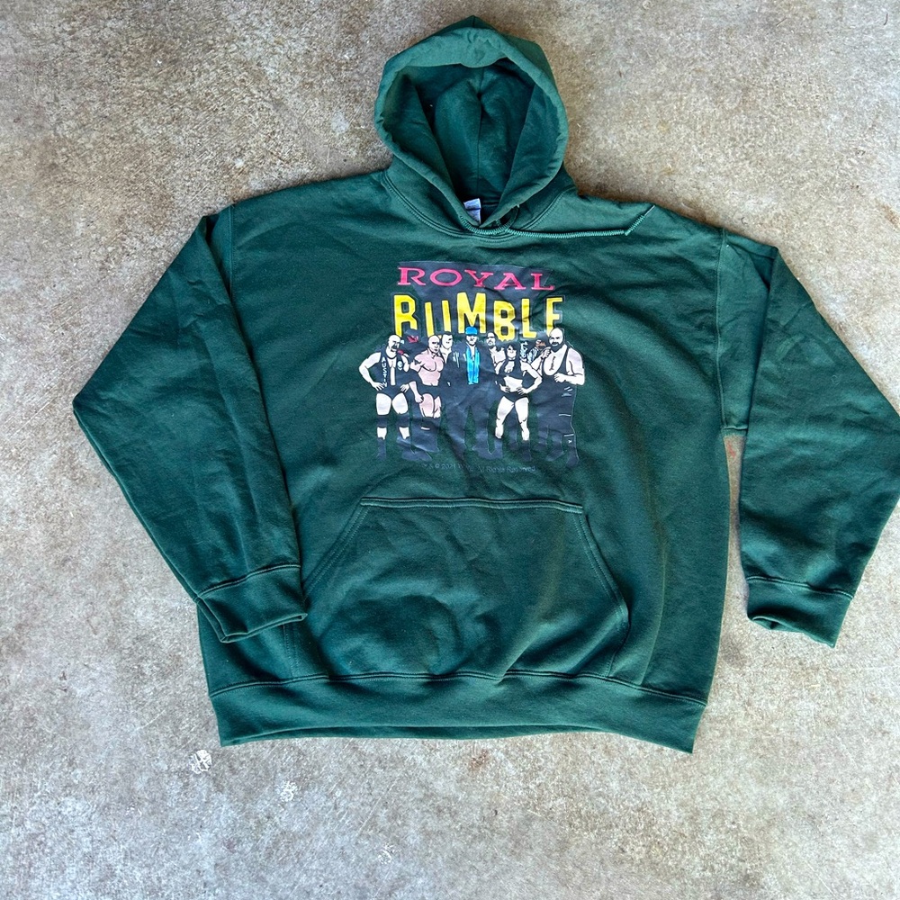 Homage 2021 WWE Wrestling Royal Rumble Licensed Hoodie. Men’s XL.
